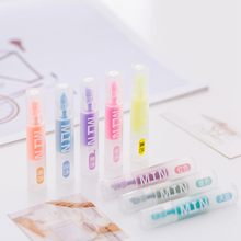 8pcs/box 8 Color Mini 6.2cm Highlighter Marker Fluorescent Pen Kids Painting Student Stationery Doodle Pen School Writing Supply 2024 - buy cheap