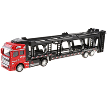 1:50 Alloy Diecast Trailer Truck Pull Back Carrier Vehicle Kids Toy  Red 2024 - buy cheap