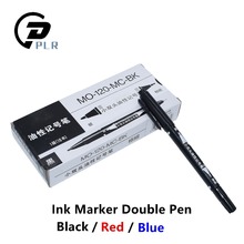 10 pces ccl anti-gravura pcb placa de circuito marcador de tinta caneta dupla para diy pcb MO-120-MC-BK 2024 - compre barato