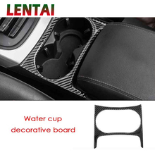 LENTAI Auto Car Carbon Fiber Interior Gear Shift Cup Holder Frame Sticker For Audi A4 B6 C5 B8 B7 B5 A5 Q5 2012-2016 Accessories 2024 - buy cheap