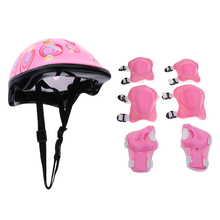 Детский защитный шлем MagiDeal, наколенник для защиты запястья на коленях, набор для катания на роликах, на велосипеде, на байдарках, на лодках 2022 - купить недорого
