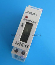 5(32A) 220VAC DIN-rail Kilowatt Hour kwh Meter 50hz 1pcs/lot free shipping 2024 - buy cheap