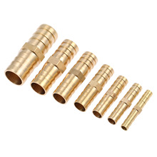 2Pcs 6-19mm Brass Equal Barbed Straight Hose Joiner Connector Air Fuel Water Pipe Gas Tubing Pneumatic Gas Reducing Fittings 2024 - buy cheap