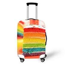 Rainbow Cup Cake Design Travel Accessories Suitcase Protective Covers 18-32 Inch Elastic Luggage Dust Cover Case Stretchable 2024 - buy cheap