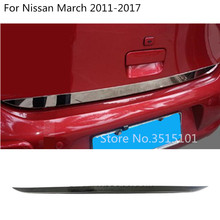 Car Bumper Cover Rear Tail Door Bottom Tailgate Trunk Lid Tail Gate Trim For Nissan March 2011 2012 2013 2014 2015 2016 2017 2024 - buy cheap