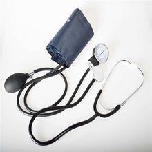 Novo monitor de pressão sanguínea tonômetro, kit de estetoscópio, viagem, aneroide 2024 - compre barato