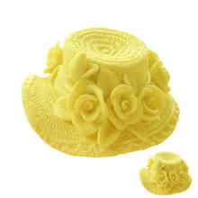 Beautiful 3D Flower Hat Molds for Fondant Sugar Jello Jelly  Soap Cake Decorating Tools Silicone Moulds candle mold F0601 2024 - buy cheap