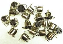 50pcs DIN Female Jack Cable Connector adapter 5 Pin plug panel mount solder type 2024 - buy cheap