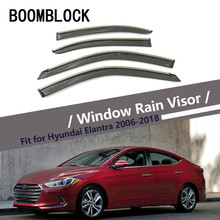 BOOMBLOCK-Deflector de viento y lluvia para ventana de coche, protector ABS para 2006-2016 Hyundai Elantra 2017 2018, 4 Uds. 2024 - compra barato