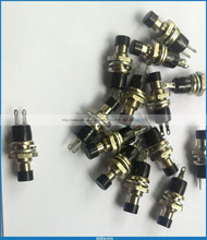 10pcs/lot Normal open 7mm  2pin Black Mini Push Button SPST Momentary Switch   N/O type OFF-ON Switch 2024 - buy cheap