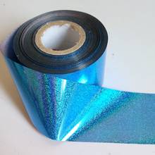 120M/roll Holo Sky Blue Transfer Stickers Holographic Dust Nail Foil Laser Starry DIY Nail Art Tips Wholesale Decals 2024 - buy cheap