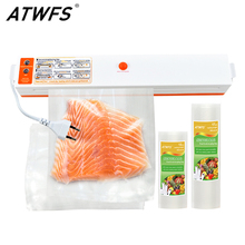 ATWFS-Mini sellador al vacío automático de alimentos, máquina de sellado de almacenamiento, contenedor de cocina, envasador al vacío con bolsa de vacío 2024 - compra barato
