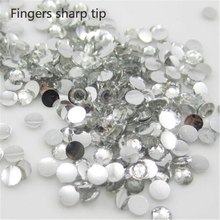 1000 pcs 2mm crystal 14 Facets Resin Round Rhinestone Sparkling Rhinestones Nail Art Decoration DIY N01 2024 - buy cheap