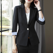 Elegant Blazer Jacket Women Kerean OL Fashion Casual Office Lady Business Work Coat Notched Single Button Female Clothing 2018 2024 - buy cheap