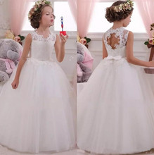 Holy Princess Flower Girl Dresses Ball Gown Lace Sleeveless Tulle Pageant Dresses First Communion Dresses For Girls 2024 - buy cheap