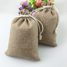 Bolsa de algodón con cordón, bolsas de yute de 7x9cm, 1000 Uds., bolsos pequeños para mujeres/comida/Embalaje de joyería, bolsas de embalaje de regalo 2024 - compra barato