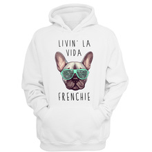 Moletom feminino buldogue francês kpop quente com capuz inverno vestimenta feminina v4308 2024 - compre barato