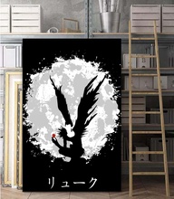 Morte nota shinigam abstrato pintura da parede decoração da parede quadros em tela quadros a óleo 2024 - compre barato