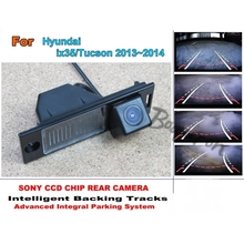 Cámara de aparcamiento para coche inteligente, con módulo de seguimiento, cámara trasera, CCD, visión nocturna, para Hyundai ix35/Hyundai Tucson 2013 ~ 2014 2024 - compra barato