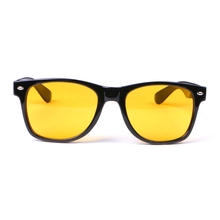 Óculos unissex quadrados e amarelos de acrílico para condução com visão noturna 2024 - compre barato