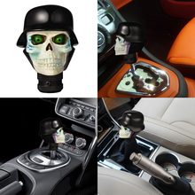 Perillas en forma de calavera para coche, pomo de palanca de cambio Manual automático, cabeza de mango de resina, palanca de cambios de diseño 2024 - compra barato