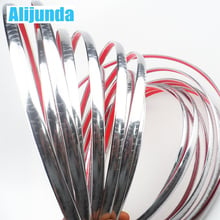 Alijunda 10mmx15m DIY Car Sticker Chrome Strip for Mitsubishi ASX/Outlander/Lancer Evolution/Pajero/Eclipse/Grandis 2024 - buy cheap