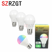 Lâmpada de led inteligente 2.4g rgb + cct e27 6w lâmpadas led inteligentes dimerizáveis 2024 - compre barato