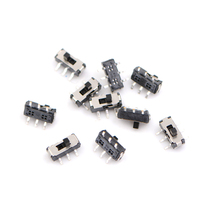 10 Pçs/lote MSS22D18D Slide Switch Toggle Switch 2P2T 2 Arquivos 6 Pés DVD Interruptor SMD 6P de Alta Qualidade