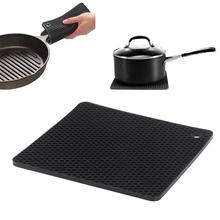 Tábua de silicone antiderrapante para cozinhar, suporte para pote, favo de mel, isolamento térmico, para assar, cozinha 2024 - compre barato