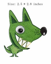 The green animal 2.5"wide embroidery patch  for curving/akimbo/white teeth 2024 - buy cheap