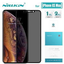 Nilkin for iPhone XS Max 3D AP+ Max Full Cover Anti-Spy Tempered Glass Screen Protector for iPhone XS Max Nillkin Privacy Glass 2024 - buy cheap
