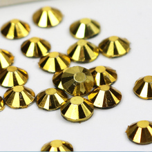 Mine Gold Glue On Rhienstone All Size Flatback Strass 3D Nail Art Crystals Non Hotfix Rhinestones 2024 - buy cheap