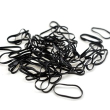 10g/0.35oz Black Flat Leather Rubber Bands High Quality School Office Not Easy to Pull Off Hair Braiders Tool Women DIY 30mm 2024 - buy cheap