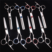 C1001 6" 17.5cm Japanese Stainless Customized Logo Haircut Scissors Cutting Shears Thinning Scissors Professional Hair Scissors 2024 - buy cheap