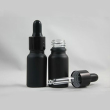 Botella de vidrio negro con cuentagotas de 10ML, frasco de perfume de vidrio MIMI de alta calidad, aceite refinado, lote de 30 unidades 2024 - compra barato