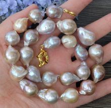 Colgante de collar de perlas barrocas de Flameball nucleado púrpura natural, 5x20MM, envío gratis 2024 - compra barato