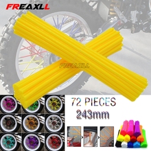 For 400 450 520 525 EXC MXC SX 300 450exc 72Pcs/Pack Off-road Bike Wheel spoke skin Colorful Motocross Rims Skins Covers 2024 - buy cheap