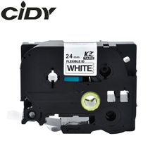 Cidy 10pcs Black on White TZ FX251 TZ-FX251 Compatible Flexible Tze Label Tapes Tze-FX251 TZe FX251 for Brother Label Printer 2024 - buy cheap