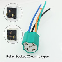 Conector de cerámica del coche, 4 pines, 5 pines, con relé toma eléctrica, 2,5 mm2, conector de cable 2024 - compra barato