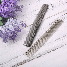 Stainless Steel Hair Comb Professional Hair Salon Hairdressing Steel Comb Hair Cutting Metal Barber Comb 2024 - buy cheap