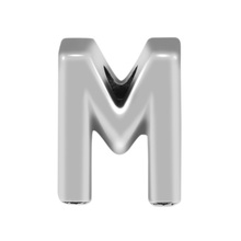 Fits For Pandora Charms Bracelets Letter M Beads 100% 925 Sterling-Silver-Jewelry Free Shipping 2024 - buy cheap