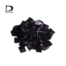 Stock woven clothing labels made in USA or china origin care tags 15x20mm center folded labels 150pcs lot 2024 - buy cheap