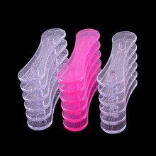 3Pcs/Lot Beauty Acrylic Crystal Nail Art Brush Holder Display Stand Rest Tools For 5pcs UV Gel Brush Plastic Pen Manicure Tool 2024 - buy cheap