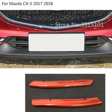 Grade para retrovisor de carro, 2 peças, grade frontal, cromada, para mazda visual cx5 2017, 2018, 2019, 2020 2024 - compre barato