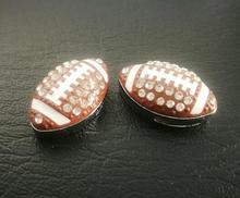 100 unids/lote de abalorios de 8mm para pulsera de fútbol americano/Rugby, accesorio de joyería para pulsera diy 2024 - compra barato