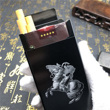 Napoleon Tattoo Alalinong N52 DIY Aluminium Alloy Metal male Cigarette Case Ins Style Cigarette Boxes Holder Smoking Accessories 2024 - buy cheap