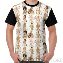 Moda verão impresso t camisa das mulheres topos tees rupauls drag race todas as estrelas 3 elenco gráfico camiseta engraçado manga curta tshirts 2024 - compre barato