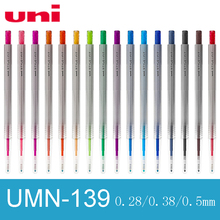 Bolígrafos de Gel de estilo japonés Uni UMN-139, bolígrafos de Gel de 0,28 MM, 0,38/0,5/0,5mm, selección de 16 colores para suministros escolares y de oficina, 1 unidad 2024 - compra barato