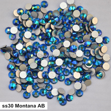 Free Shipping! 288pcs/Lot, ss30 (6.3-6.5mm) Montana AB Flat Back Non Hotfix Nail Art Rhinestones 2024 - buy cheap