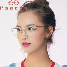 Psacss Round Transparent Glasses Clear Len Women Men Spectacle Myopia Eyeglasses Frame Luxury Brand Designer Nerd Optical Frame 2024 - buy cheap